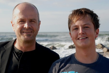 Anders og Bent Bro ved havet