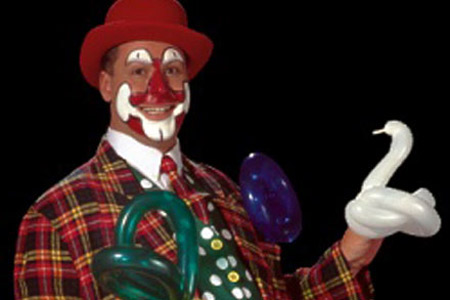 Ballonklovnen Danny med ballondyr